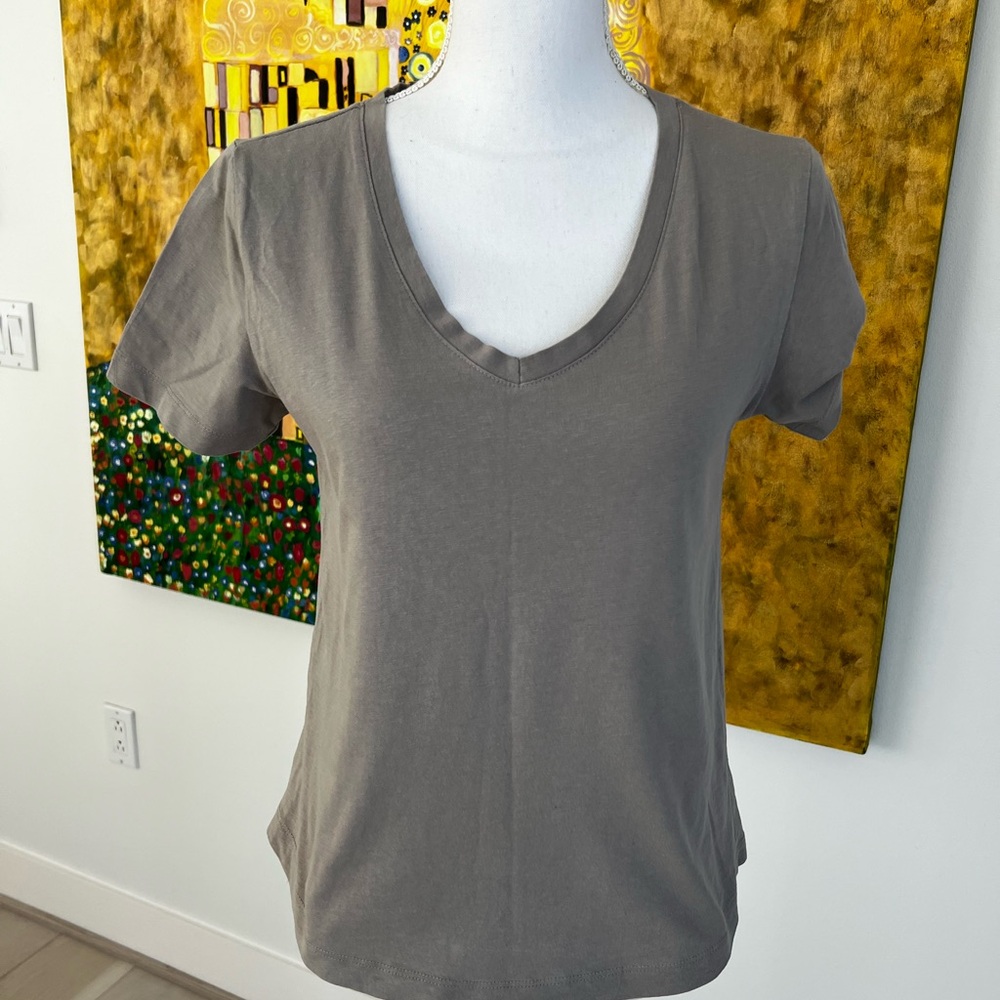 MANGO CROPPED COTTON T-SHIRT SIZE S